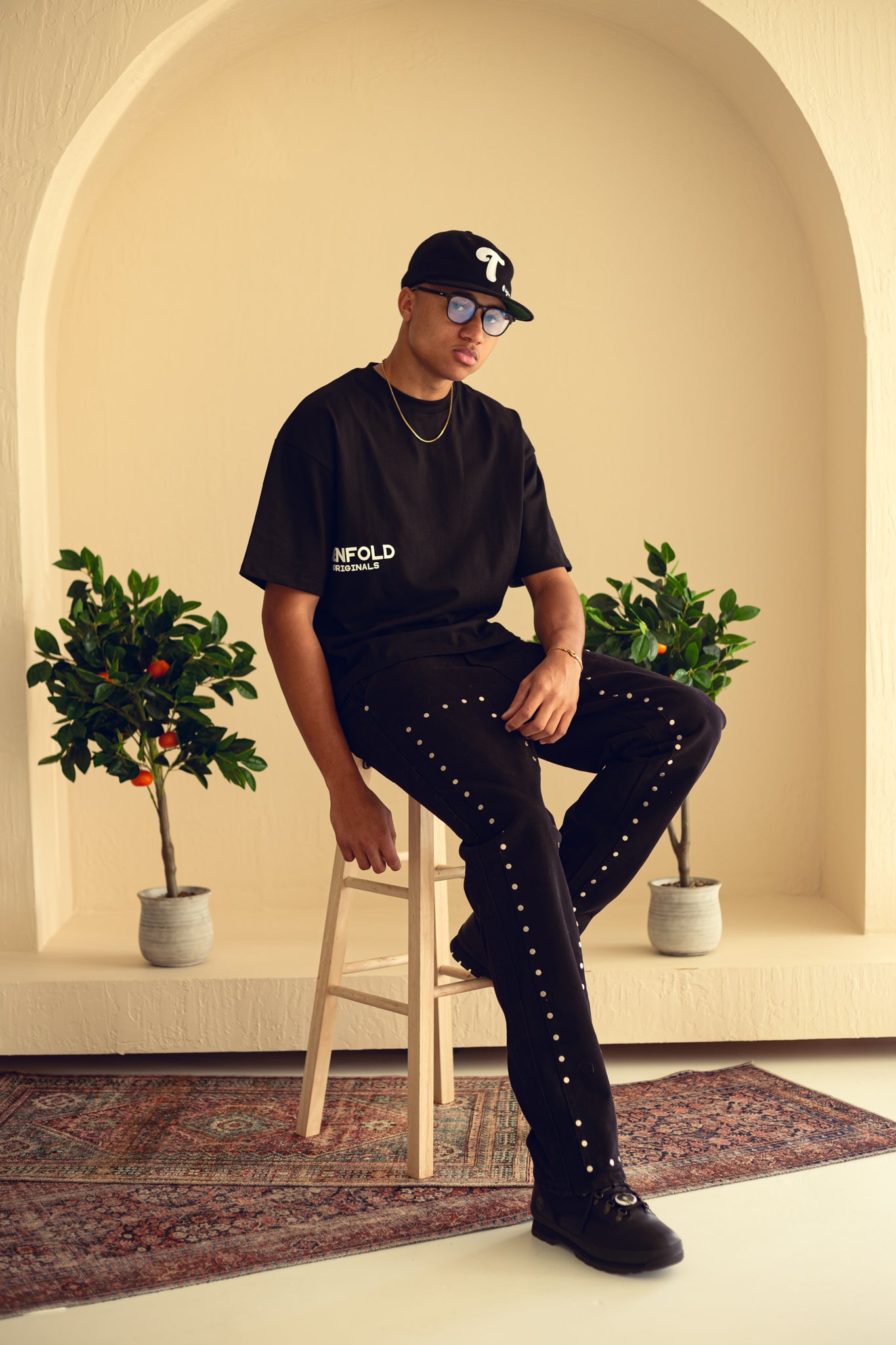 Black Staple Tee