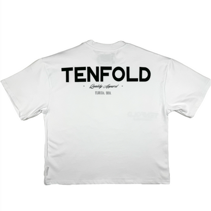 White Staple Tee